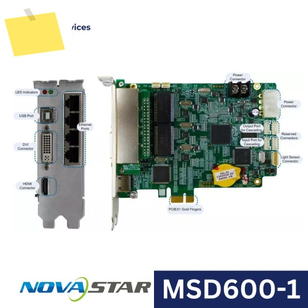 Novastar 신품 MSD300-1 풀 컬러 LED 송신 카드 컨트롤러 1.3 소형 디스플레이 벽용 2.6 백만 픽셀 제품 이미지