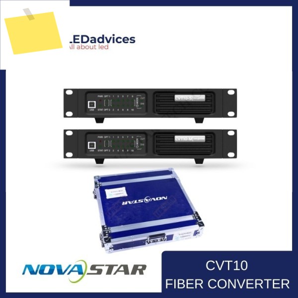플라이트 케이스 NovaStar CVT10-M 광섬유 변환기 다중 모드 300m 전송, 실외 및 실내 LED 스크린용 제품 이미지
