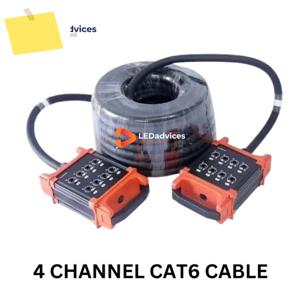 멀티 채널 CAT6 스네이크 케이블, AV 이벤트 SFUTP 이중 실드, 스트랜드 순수 구리 RJ45 기가비트, 30m, 4 제품 이미지