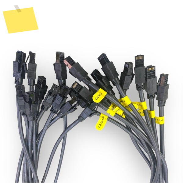 10Pcs 1.2m 3.94ft 24AWG 울트라 소프트 CAT6 기가비트 무산소 구리 이더넷 케이블 임대 LED 스크린 디스플레이 5001000mm 패널 제품 이미지