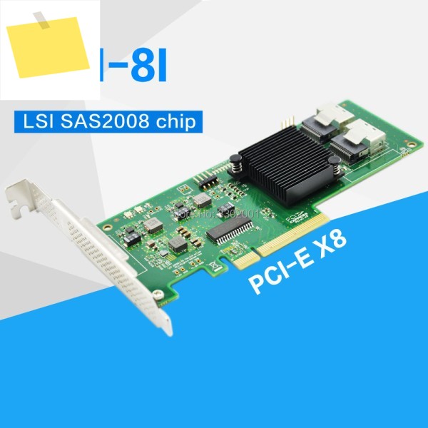 내부 SATASAS LSI 9211-8i LSI00194, 8 포트, 6 Gbs PCI-Express 2.0 RAID 컨트롤러 카드, HBA, 케이블 미포함 제품 이미지