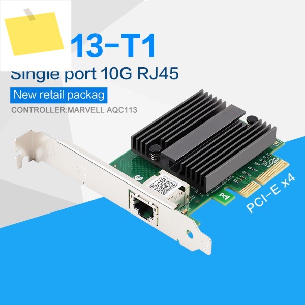 PC 데스크탑용 기가비트 이더넷 익스프레스 LAN 어댑터, 10Gbps PCIE-RJ45 네트워크 카드, Marvell AQC113, 제품 이미지