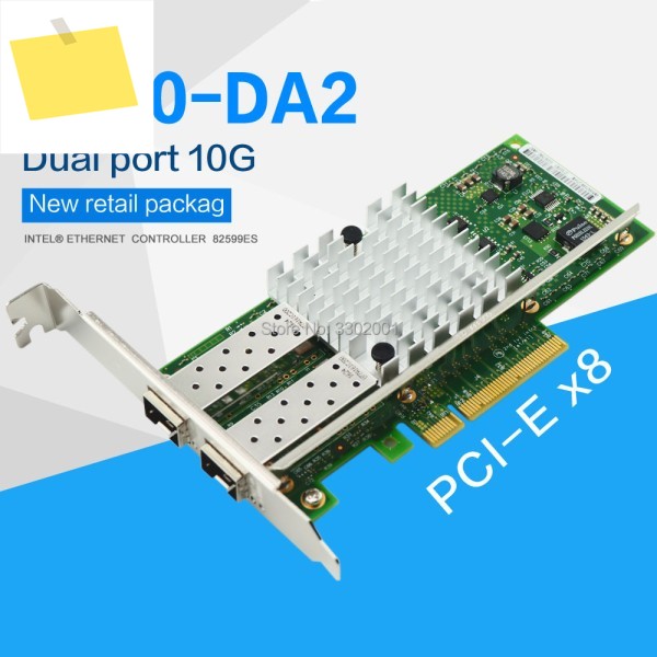 X520-DA2 듀얼 포트 이더넷 네트워크 어댑터, 10G PCI Express x8 인텔 82599 ES 칩, E10G42BTDA,SFP 미포함 제품 이미지