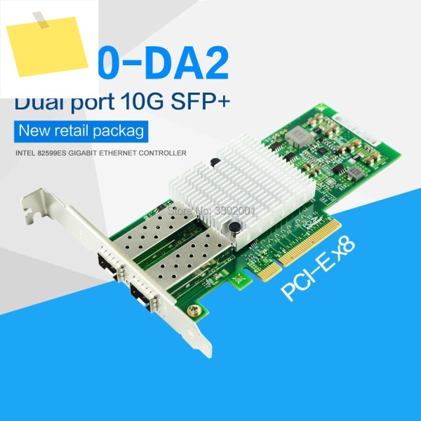 FANMI X520-DA2 듀얼 포트 이더넷 네트워크 어댑터, 10GBase PCI Express x8 82599ES 칩, E10G42BTDA,SFP 미포함 제품 이미지