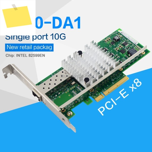FANMI X520-DA1 10GBase PCI Express x8 82599 EN 칩 단일 포트 이더넷 네트워크 어댑터 E10G41BTDA,SFP는 포함되지 않음 제품 이미지