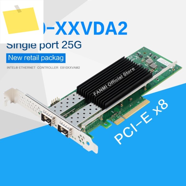 FANMI E810-XXVDA2 25GbE Ethernet Network Adapter Intel E810 Chipset Support RDMA 제품 이미지
