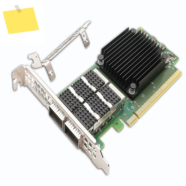 100GbE 멜라녹스 ConnectX-6 Dx EN MCX623106AC-CDAT 이더넷 어댑터 네트워크 카드 듀얼 QSFP56 포트, PCIe 3.04.0 x16 제품 이미지
