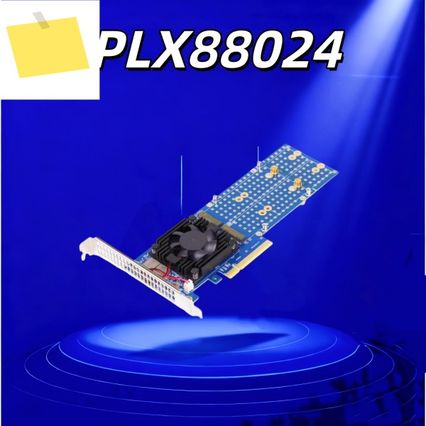 PLX88024 확장 카드PCIe 4.0Nvmex8M.2 제품 이미지