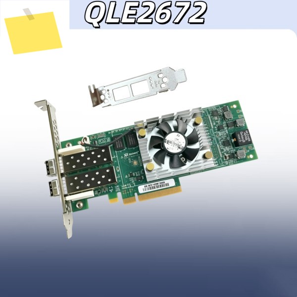 네트워크 카드 QLE2672 모듈이 포함된 듀얼 포트 16Gbits 파이버 제품 이미지
