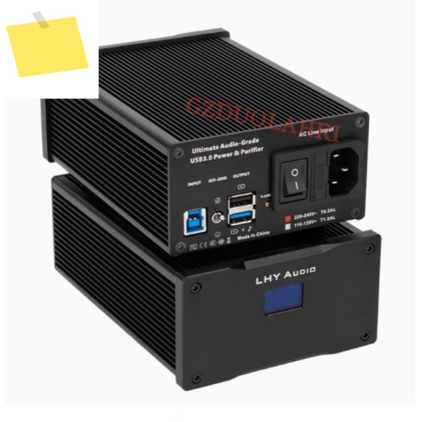 LHY USB 3.0 포트 하이파이 청정기, 균형 신호 필터 및 노이즈 내장 25W 발열 DC 선형 전원 공급 장치 제품 이미지