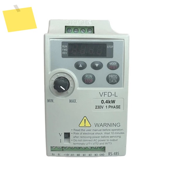 신품 브랜드의 VFD004L21A 주파수 변환기DC 주입 브레이크 프로그래밍 가능 컨트롤러 포함 제품 이미지