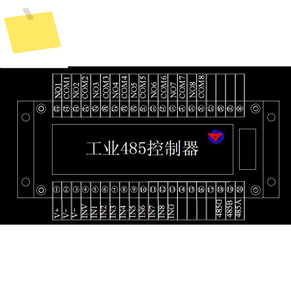 직렬 포트 제어 릴레이 스위치 수량 획득 PLC용 8채널 입력 8DI8DO 산업용 모듈 제품 이미지