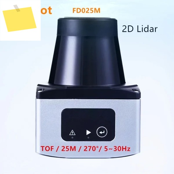 매핑 및 AGV 장애물 회피용 눈부심 방지 FD025M 레이저 25m 5-30Hz 산업용 등급 2D LiDAR 센서 제품 이미지