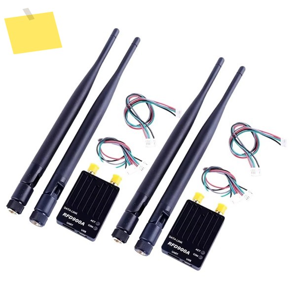 2개대 RFD900A 915Mhz 32bit 3DR 라디오 원격 측정 모뎀 모듈 FPV Drone 용 40KM 초장거리 데이터 전송 PIX APM 제품 이미지