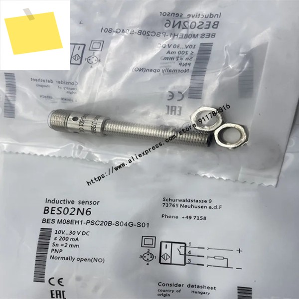 2Pcs 신품 고품질 Balluff 근접 스위치 BES M08EH1-PSC20B-S04G-S 제품 이미지