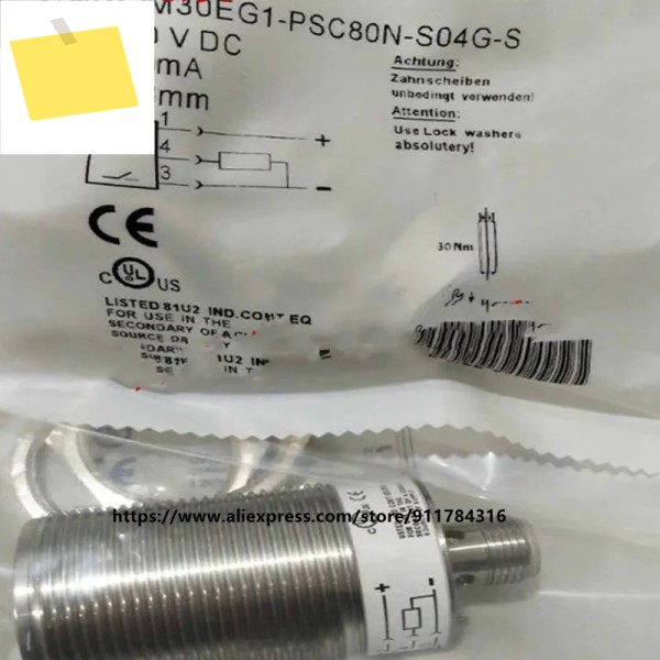 2Pcs 신품 고품질 Balluff 근접 센서 BES02ZH M30EG1-PSC80N-S04G-S 제품 이미지