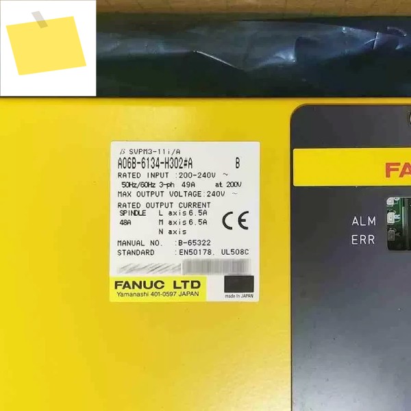 파누크 A06B-6134-H302 # 서보 드라이브 테스트 완료, 신속 제품 이미지