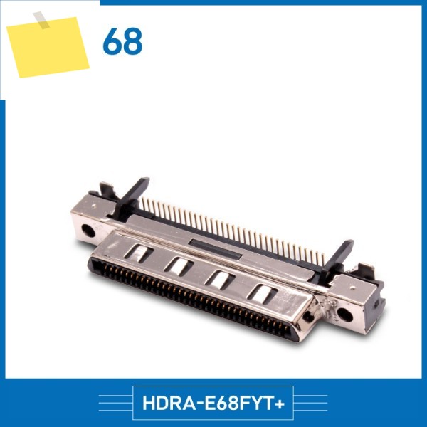 산업용 카메라용 HTK HDRA-E68FYT+ SDR 68 코어 암 SMT 보드 90도 굽힘 제품 이미지