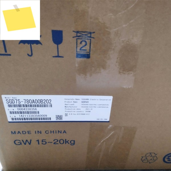 신품 SGD7S-780A00B202 야스카와 서보 드라이브 제품 이미지