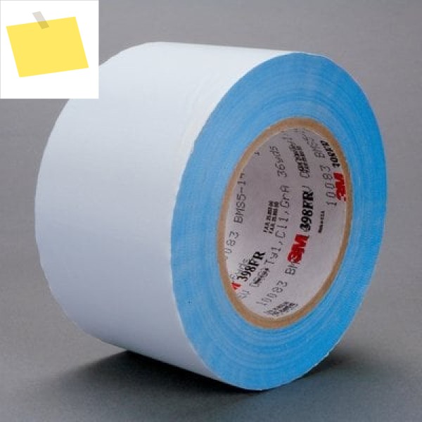 3M 398FR 유리 천 난연성 씰링 테이프, 흰색, 152.4mmx33M롤, Dropshipping 제품 이미지