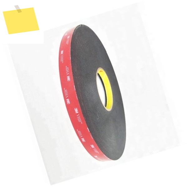 3M 5915F VHB 헤비 듀티 장착 테이프 검정색, 0.4mm 두께, 76.2mmx36YD롤, Dropshipping 제품 이미지
