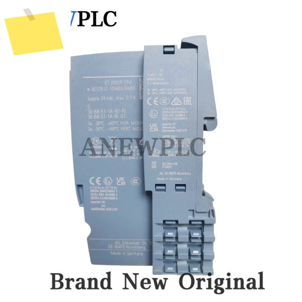 Siemens 6ES7512-1DM03-0AB0 프로그래밍 가능 컨트롤러 PLC 모듈용 새 원본 제품 이미지