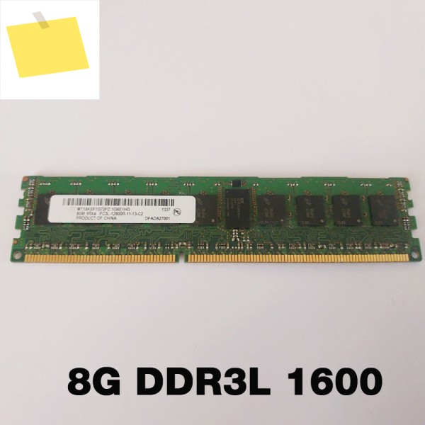 1PCS 8GB 1RX4 PC3L-12800R 서버 메모리 DDR3L 1600 ECC REG MT18KSF1G72PZ-1G6E1HE 고품질 제품 이미지