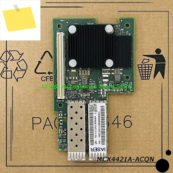 Mellanox ConnectX-4 LX 25GbE PCIe3.0 x8 듀얼 포트 SFP28SFP+SFP CX4112A PC 네트워크 카드 InfiniBand NIC MCX4421 제품 이미지