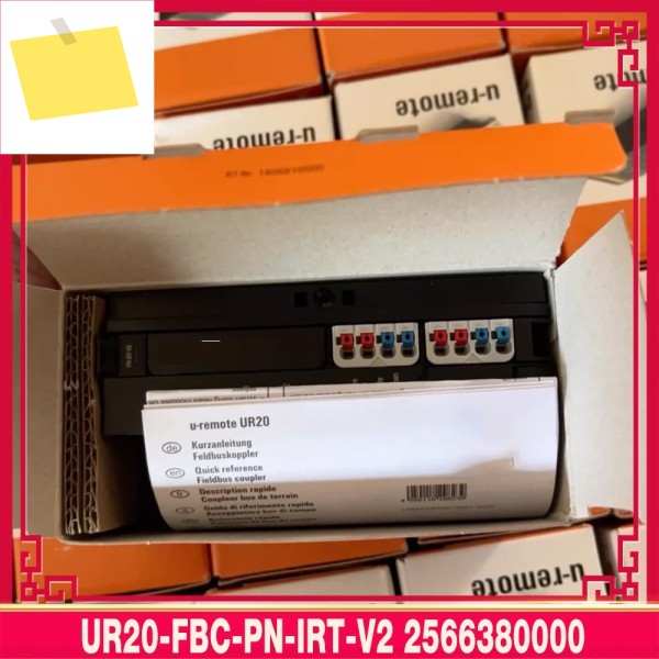 Weidmuller UR20-FBC-PN-IRT-V2 2566380000용 원격 IO 필드버스 커플러 제품 이미지
