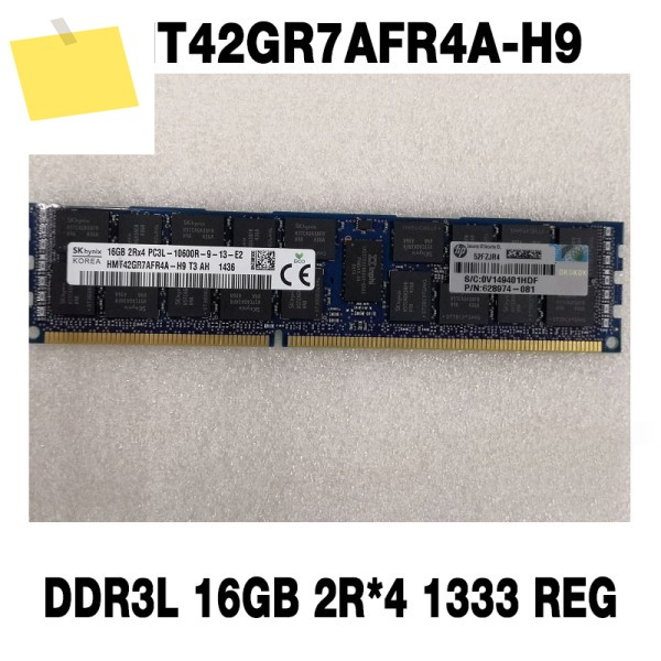 1PCS HMT42GR7AFR4A-H9 DDR3L 16GB 2R4 1333 REG 서버 메모리 제품 이미지
