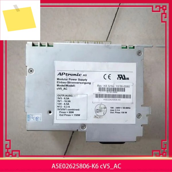 A5E 02625806 -K6 cV5_AC 원본 Siemens IPC 전원 공급 장치용 완벽한 테스트 제품 이미지