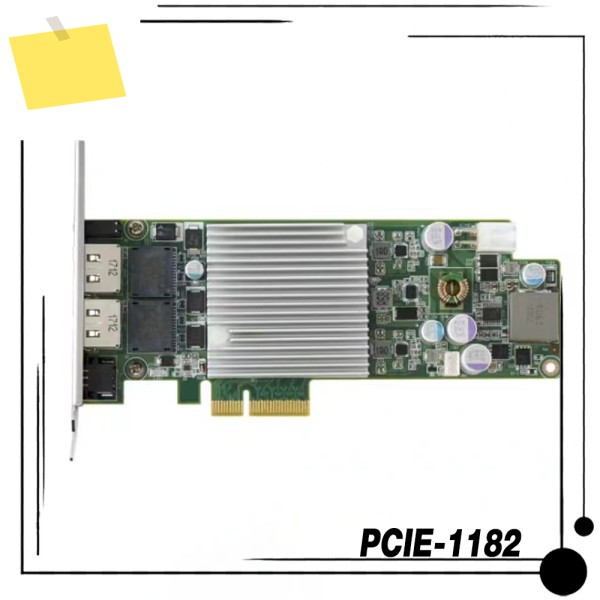 어드밴텍 2포트 PCI Express 10 GigE 비디오 프레임 캡처 이미지 카드용 PCIE-1182-AE 제품 이미지