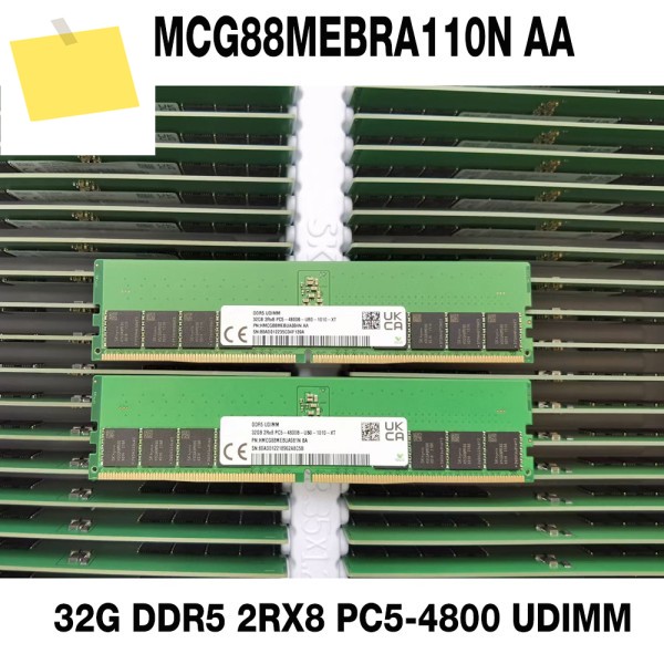 1개 32G DDR5 2RX8 PC5-4800 UDIMM 메모리 HMCG88MEBRA110N AA 제품 이미지