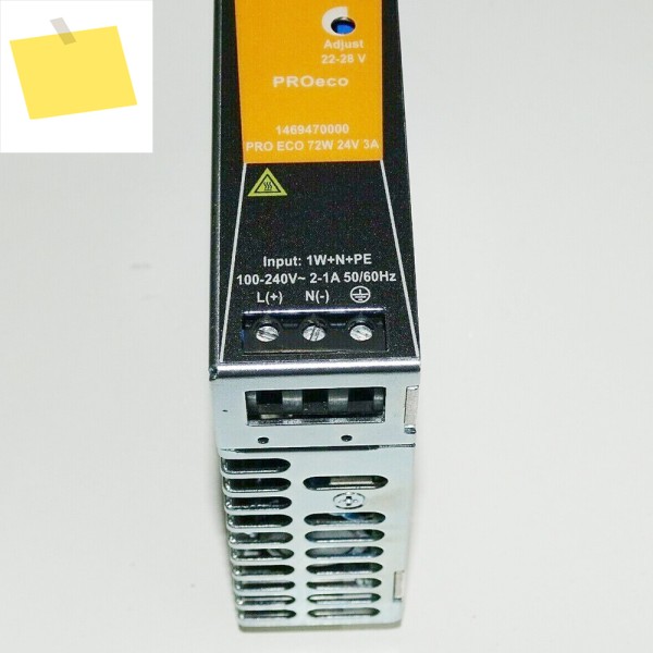 1469470000 레일 전원 공급 장치 스위칭 모듈 PRO ECO 72W 24V 3A 제품 이미지