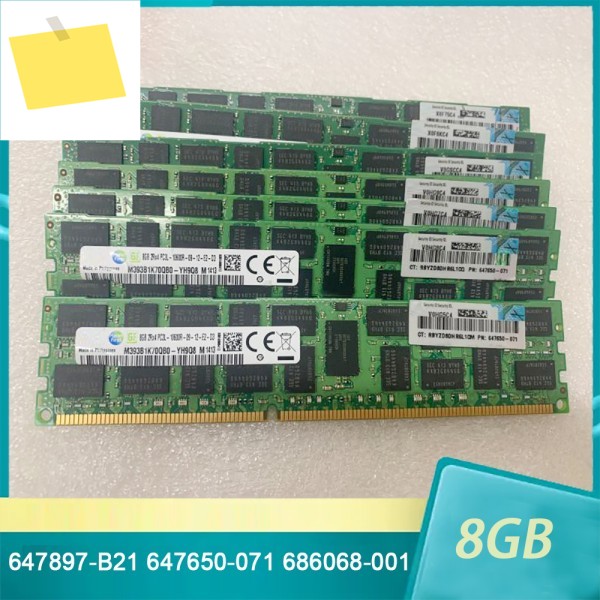 1개 RAM 647897-B21 647650-071 8G 2RX4 PC3L DDR3L 1333 10600R 메모리 제품 이미지