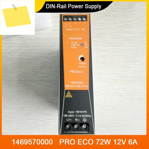 1469570000 DIN 레일 스위칭 전원 공급 장치 PRO ECO 72W 12V 6A 제품 이미지