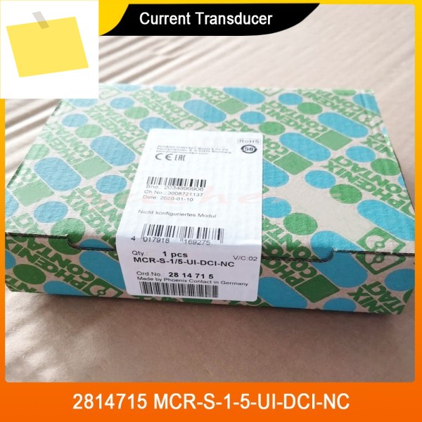 2814715 Phoenix용 MCR-S-1-5-UI-DCI-NC 전류 변환기 제품 이미지