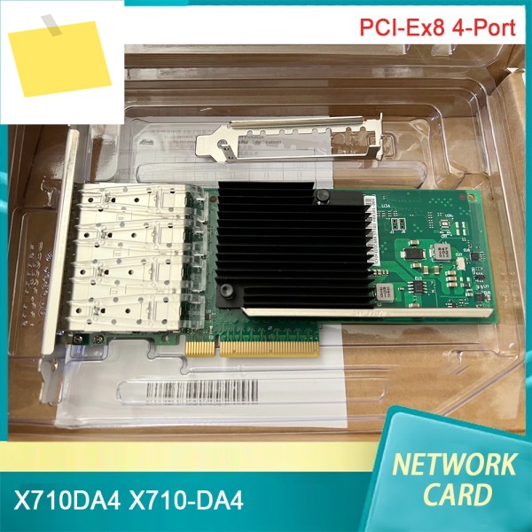 X710DA4 PCI-Ex8 4포트 10기가비트 광섬유 SFP+ 10G 서버 광 네트워크 카드 제품 이미지