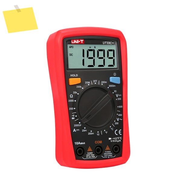 신품 UNI-T UT33C+ 디지털 멀티미터 DCAC VA 캡 주파수 저항 다이오드 테스터 매뉴얼 LCD 전류계 제품 이미지