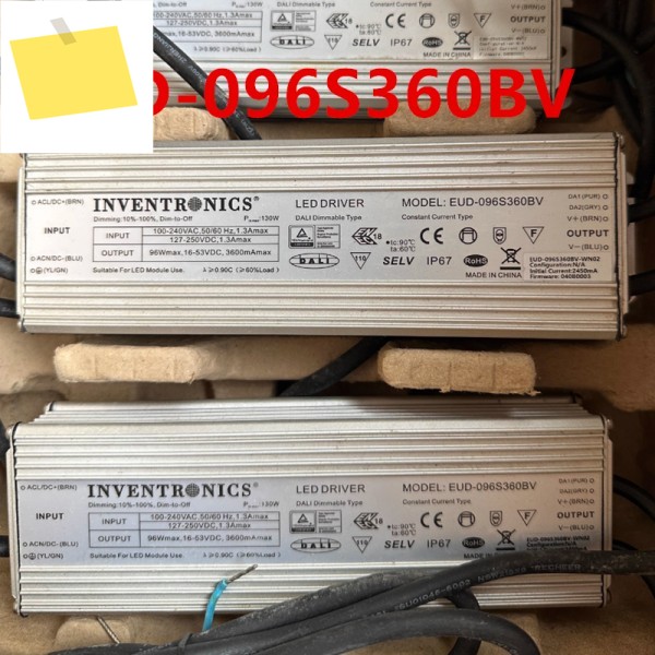 Inventronics 16-53V 96W 전원 공급 장치 EUD-096S360BV 24-69V 용 거의 새것과 같은 미사용 1개 제품 이미지