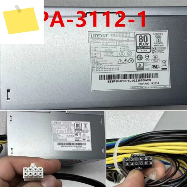 라이트온 1100W 전원 공급 장치 PA-3112-1용 새 오리지널 PSU P3 제품 이미지
