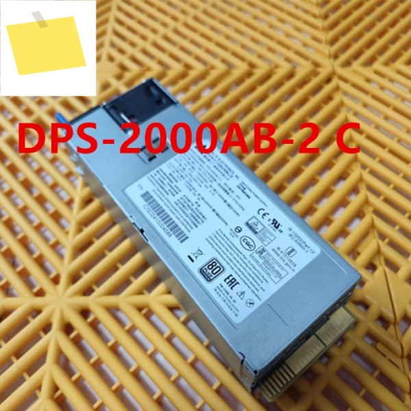 거의 새것과 같은 DELTA 2000W DPS-2000AB-2 C 오리지널 전원 공급 장치, 작동합니다 제품 이미지