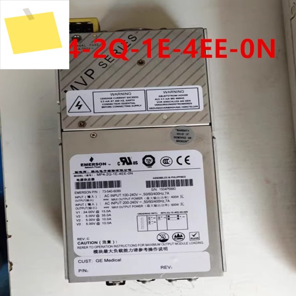 Emerson 600W MP4-2Q-1E-4EE-0N 73-540-6089 용 원래 전원 공급 장치 분해 새 제품처럼 작동 제품 이미지