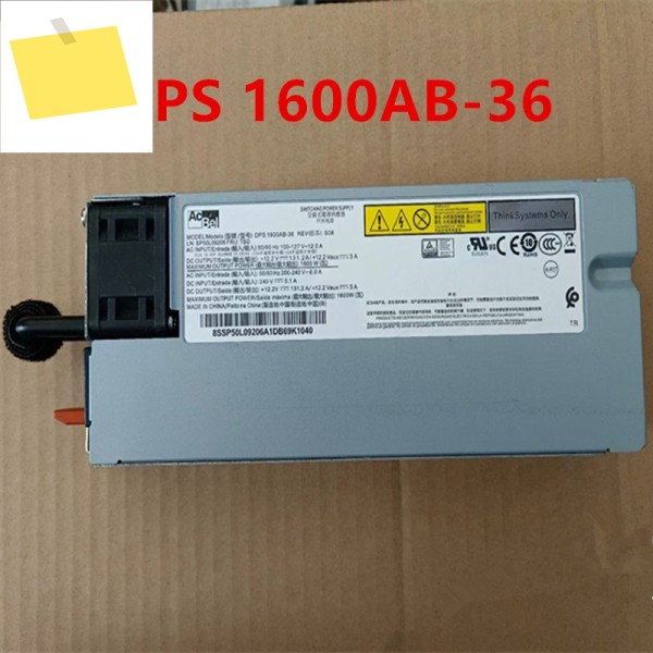 ACBEL 1600W DPS-1600AB-36 SP50L09206용 거의 새 원본 전원 공급 장치 제품처럼 작동 제품 이미지
