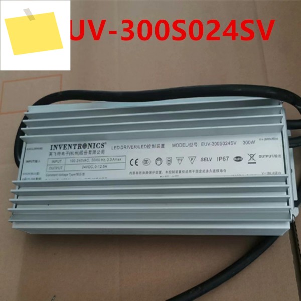 기존 INVENTRONICS 24V12.5A 300W 전원 공급 장치 EUV-300S024SV용 거의 새 제품 이미지