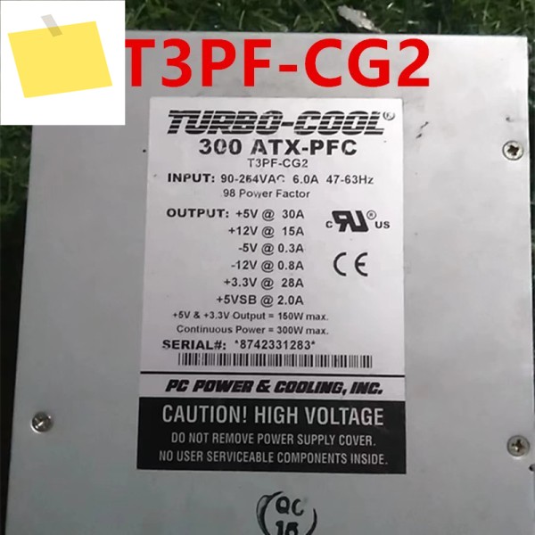 TURBO-COOL 300 ATX-PFC T3PF-CG2용 분해 원래 전원 공급 장치가 새 제품처럼 작동함 제품 이미지