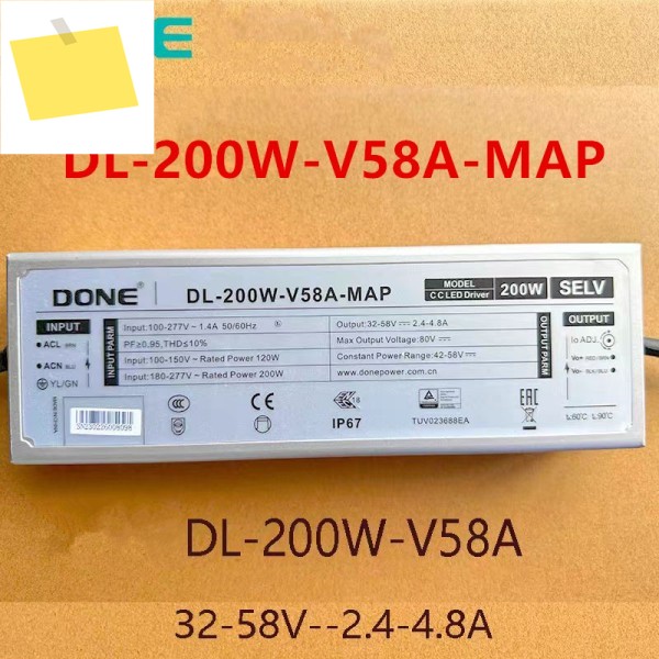 DONE 20-38V 200W DL-200W-V38A-MAP 용 1PCS 새 오리지널 전원 공급 장치 제품 이미지