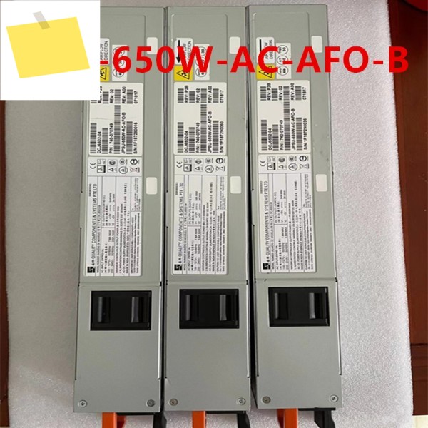 1PCS JUNIPER 650W 전원 공급 장치 JPSU-650W-AC-AFO-B DJC6502-04 740-070749 용 거의 새 원본 새것처럼 작동합니다 제품 이미지