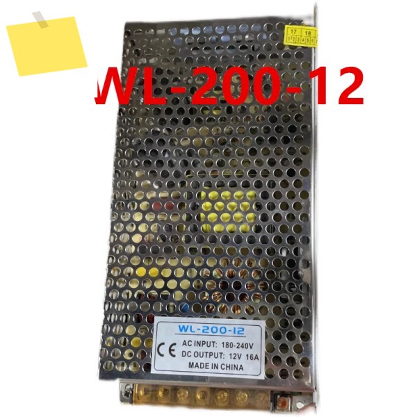 신품 오리지널 전원 공급 장치 WL-200-12 12V16A 200W 제품 이미지