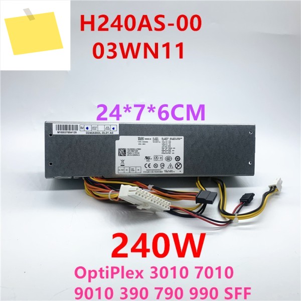 신품 정품 PSU 옵티플렉스 390 SFF 240W 전원 공급 장치 H240AS-00 3WN11 제품 이미지